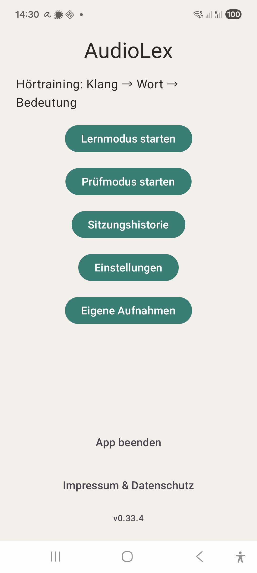 Screenshot of AudioLex