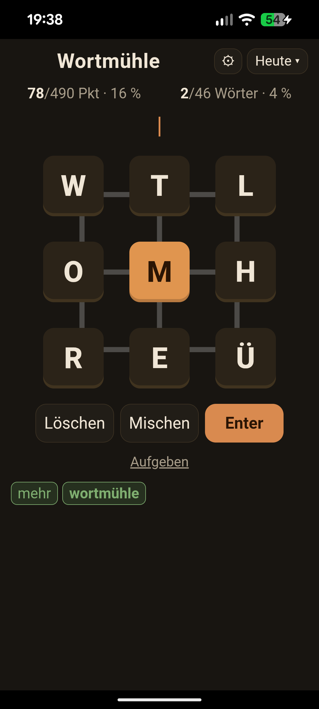 Screenshot of Wortmühle