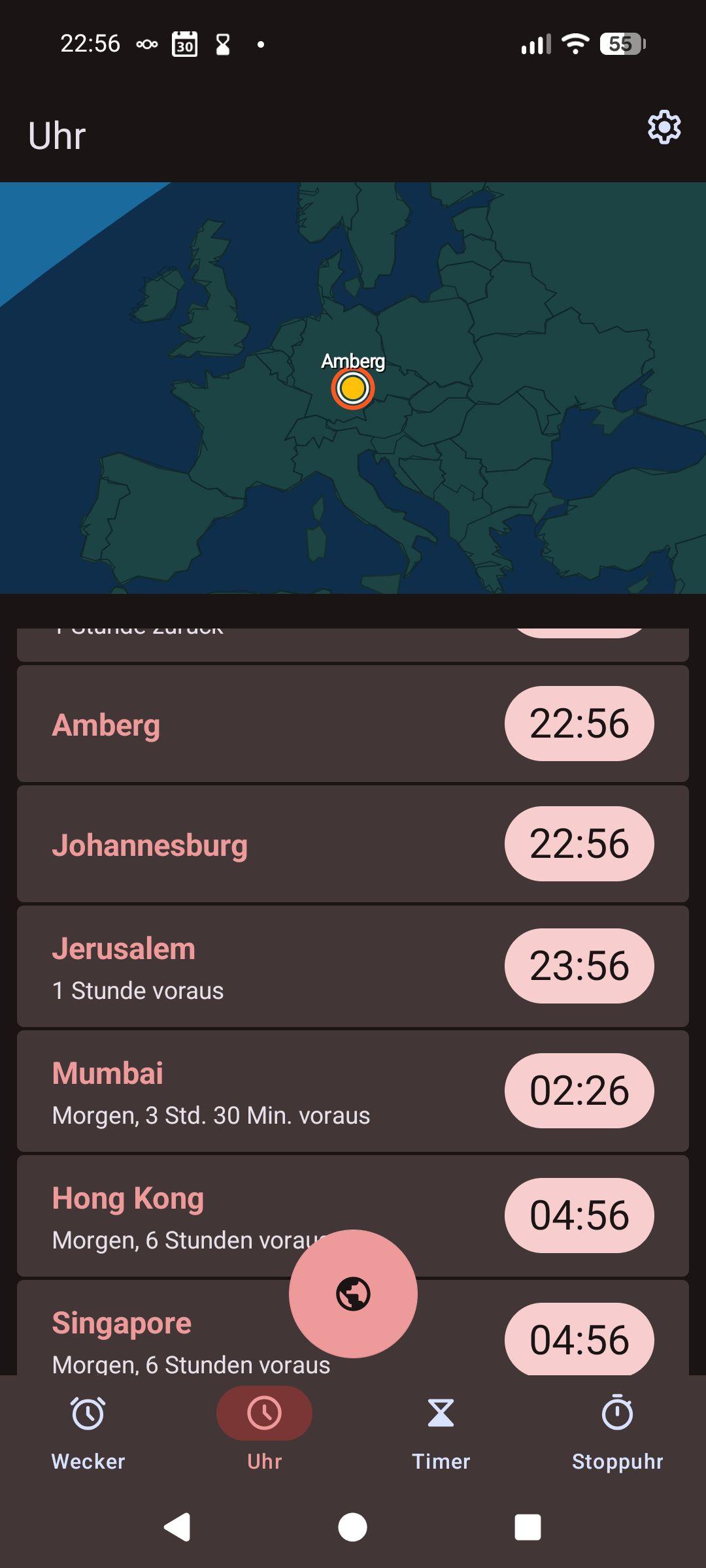 Screenshot of AlarmClock Deluxe (Wecker, Uhr, Timer, Stoppuhr)