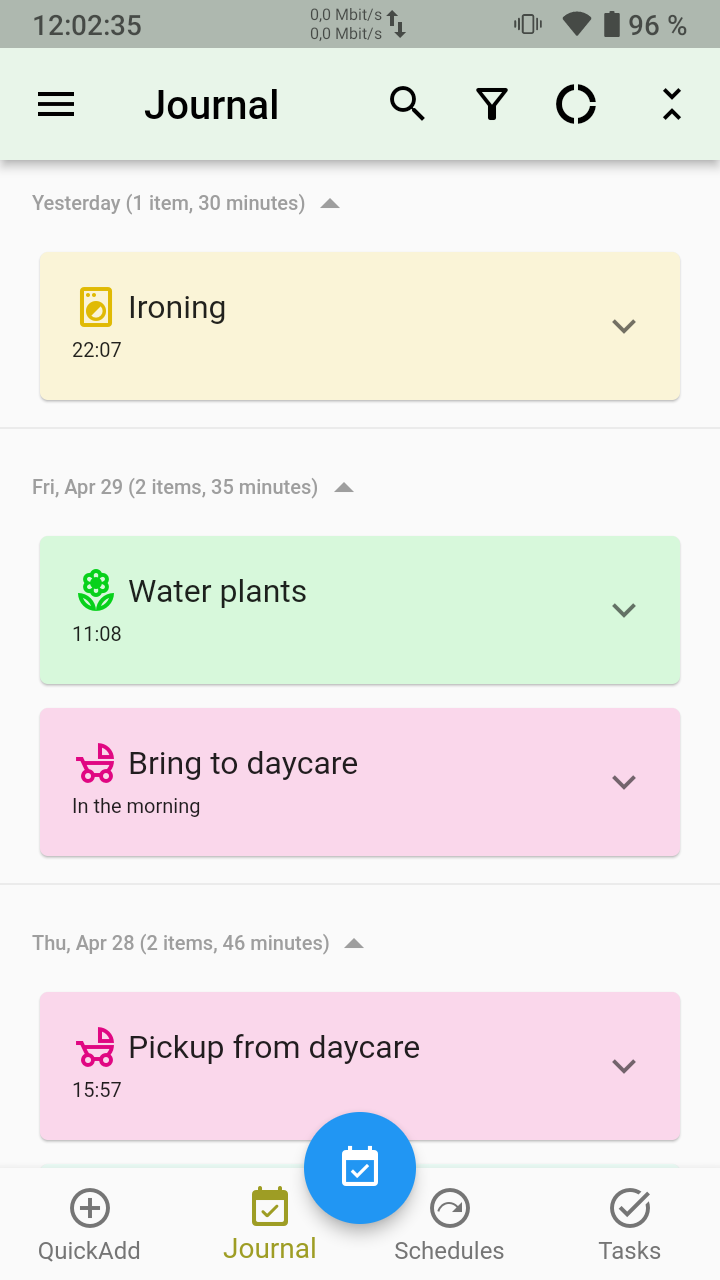 Screenshot of Everyday Tasks