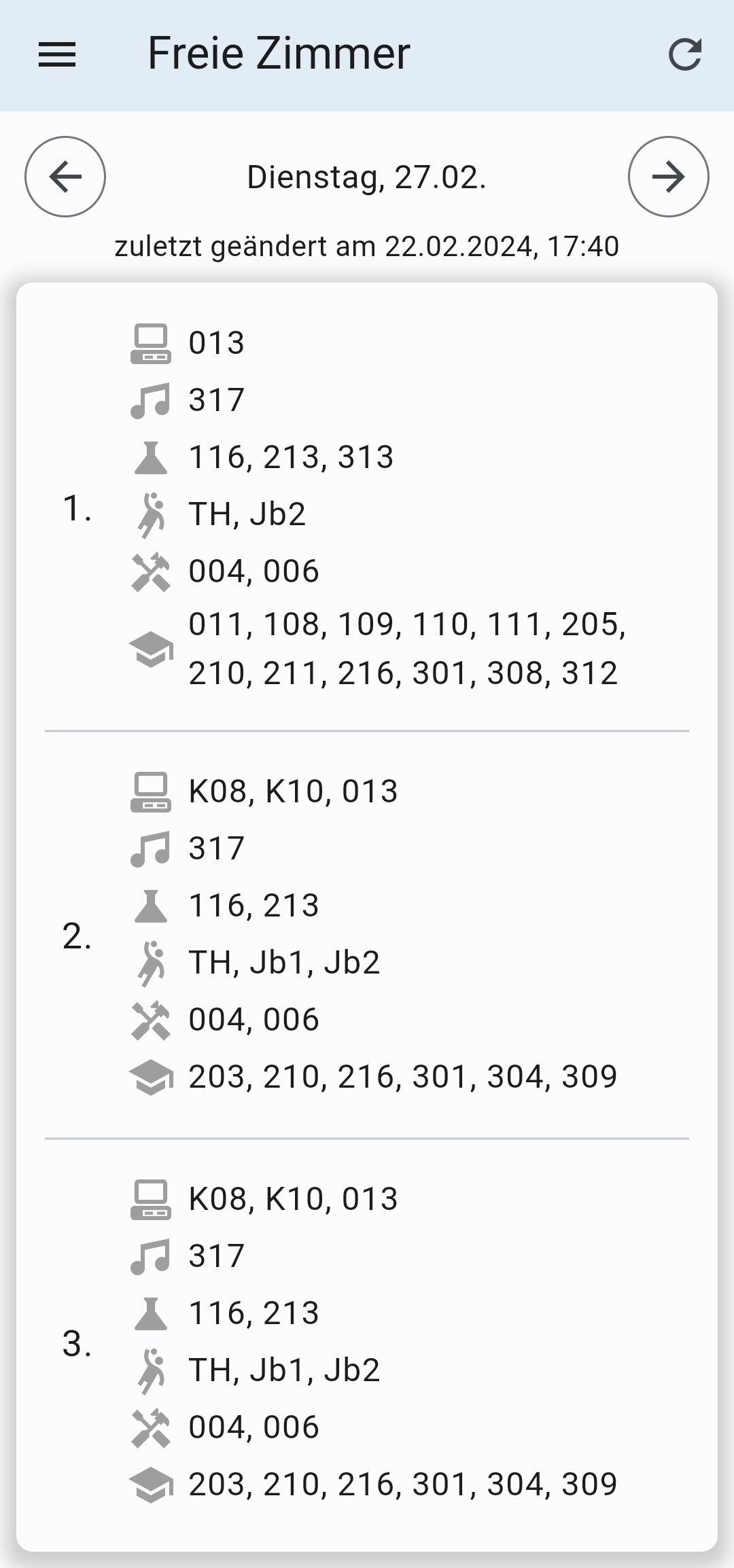 Screenshot of Kepler-App