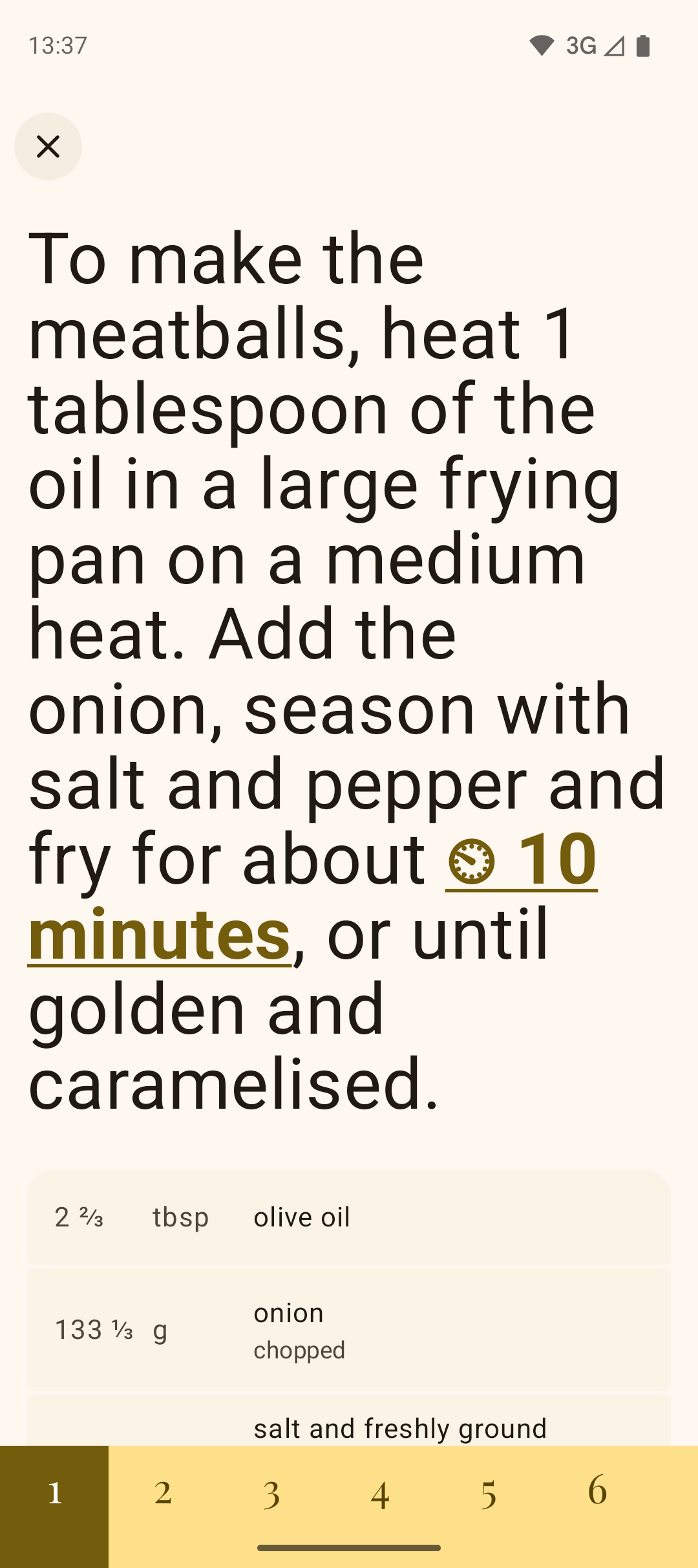 Screenshot of kitshn (for Tandoor)