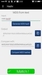 Screenshot of Hashr