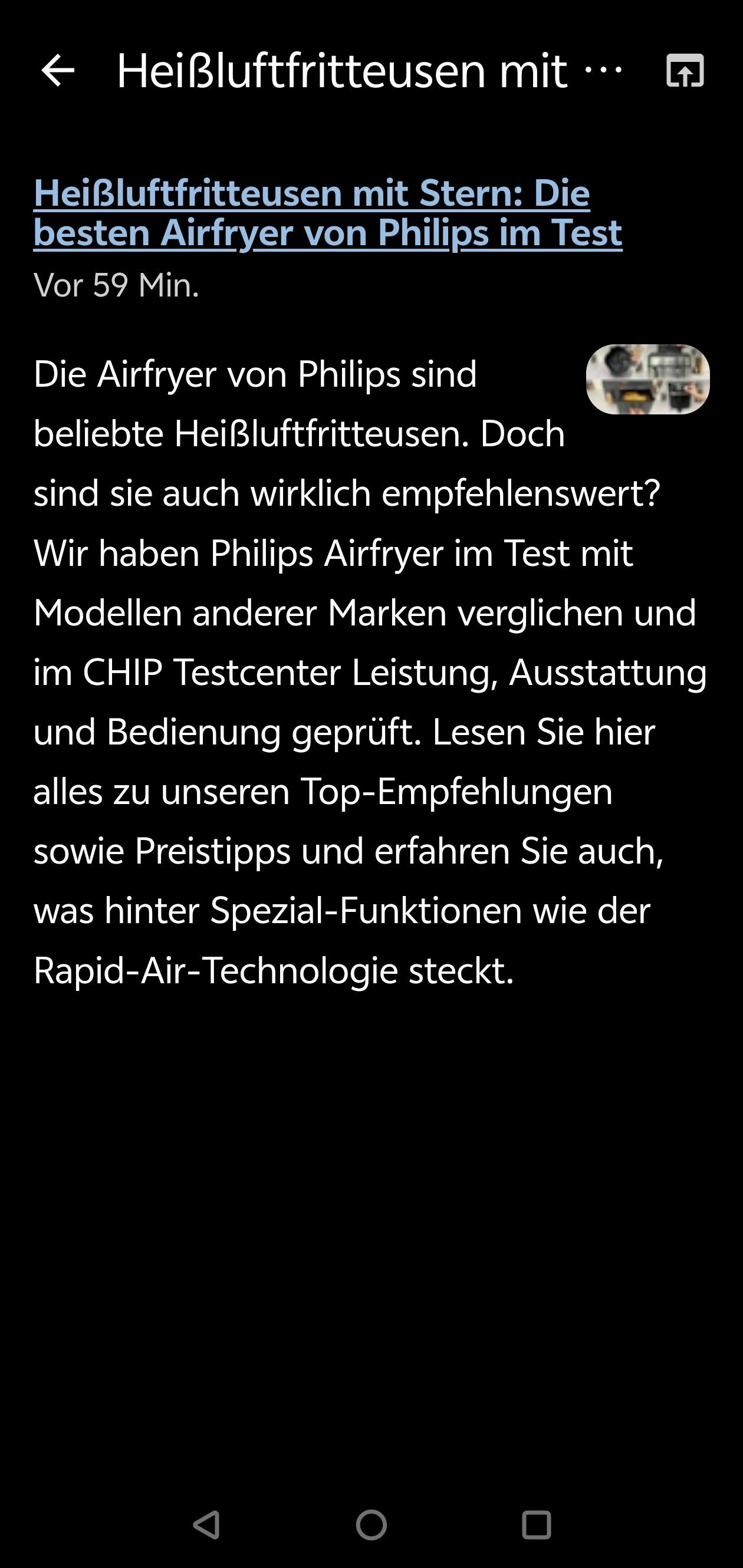 Screenshot of RSS Reader