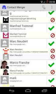 Screenshot of Contact Merger