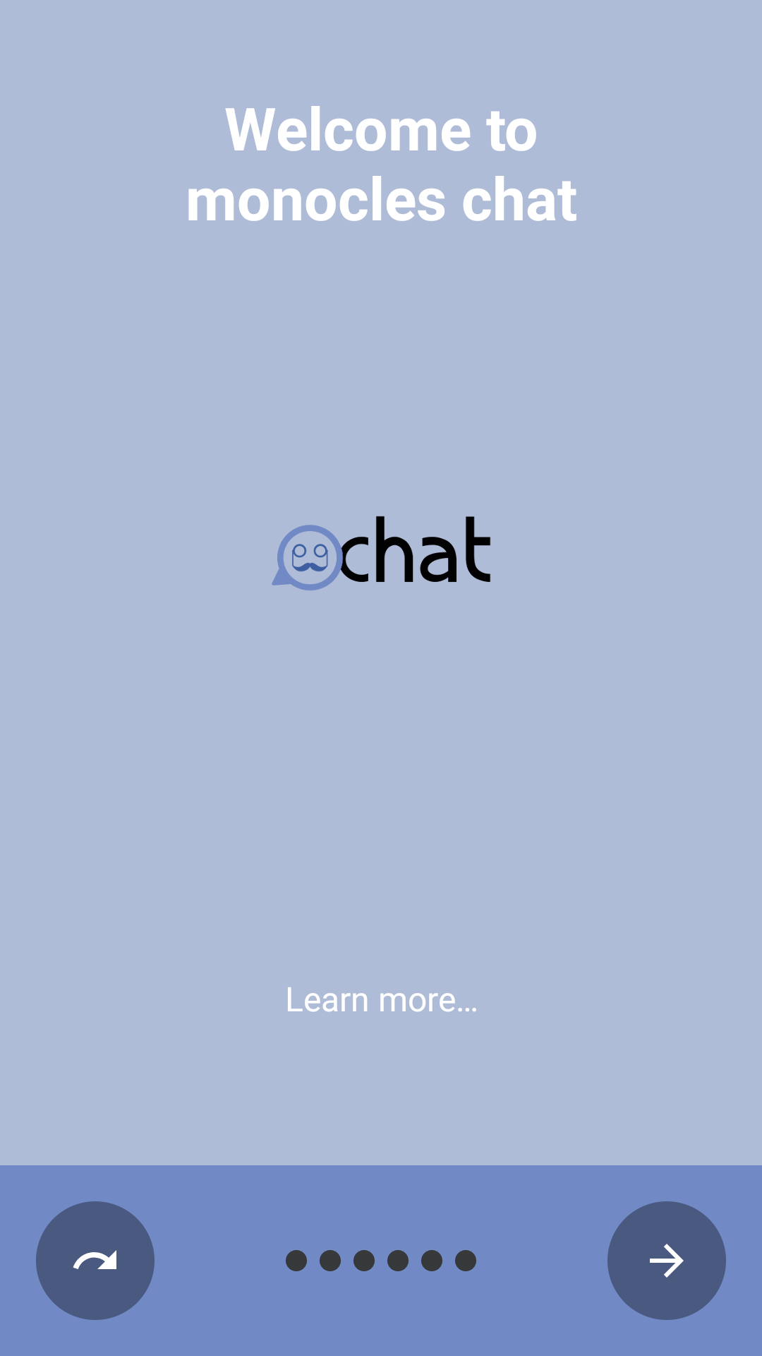 Screenshot of monocles chat