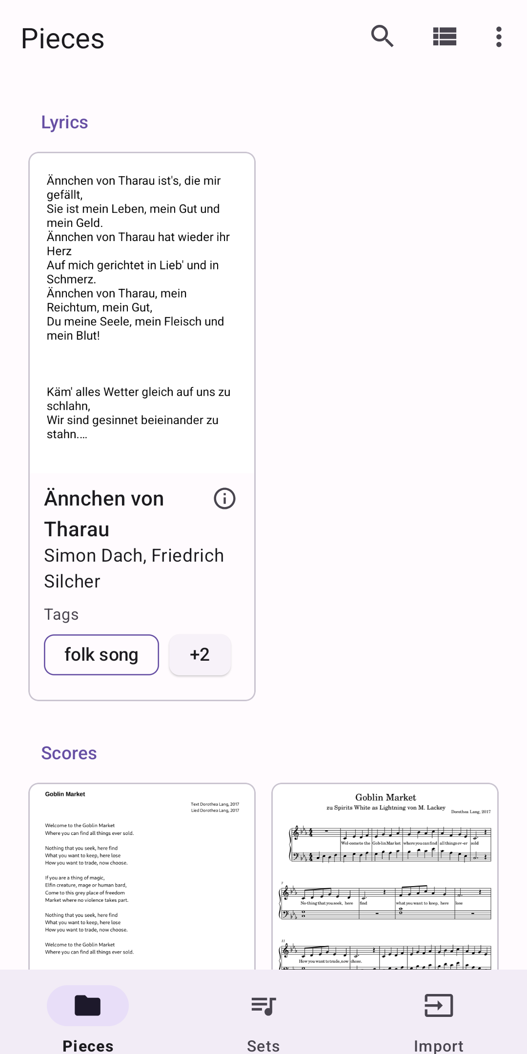 Screenshot of Notenkladde