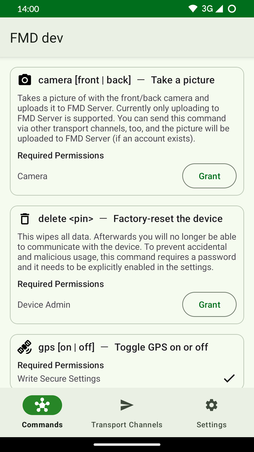 Screenshot of FMD edge