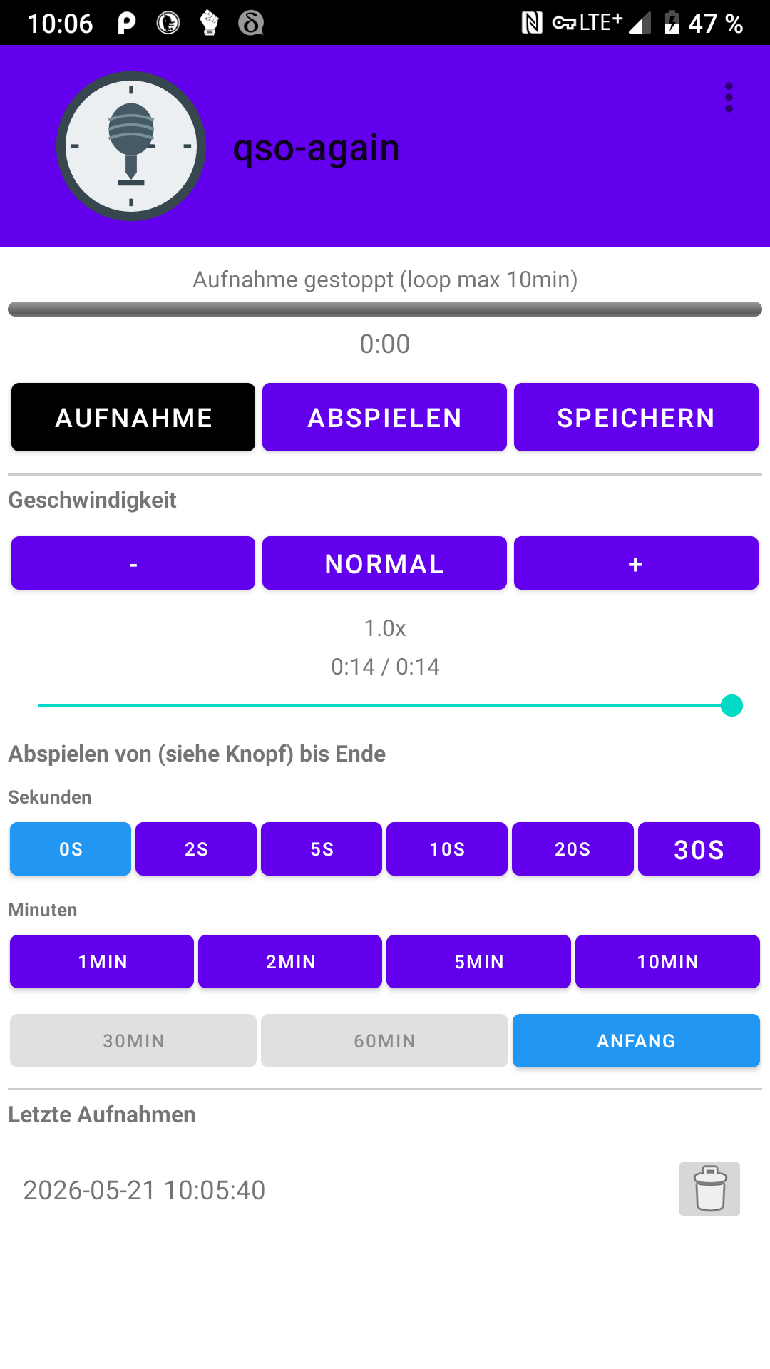 Screenshot of QSO Again