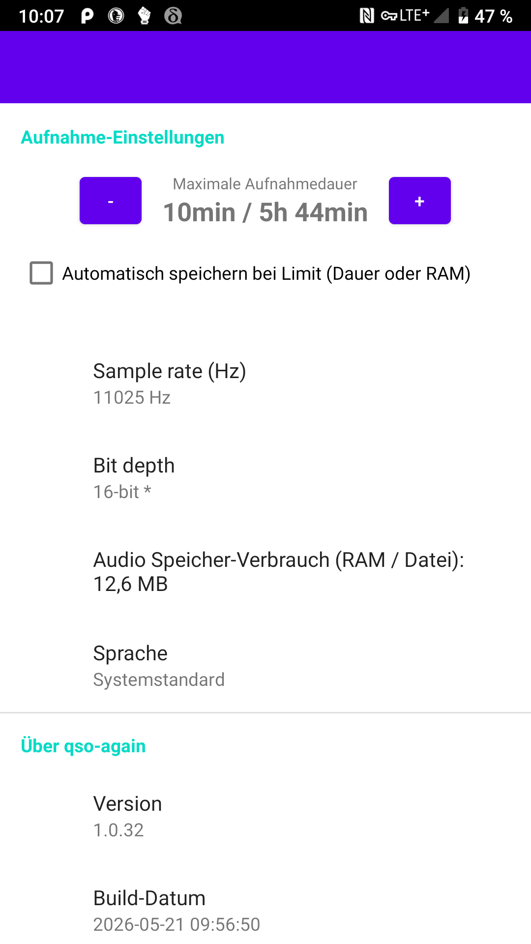 Screenshot of QSO Again