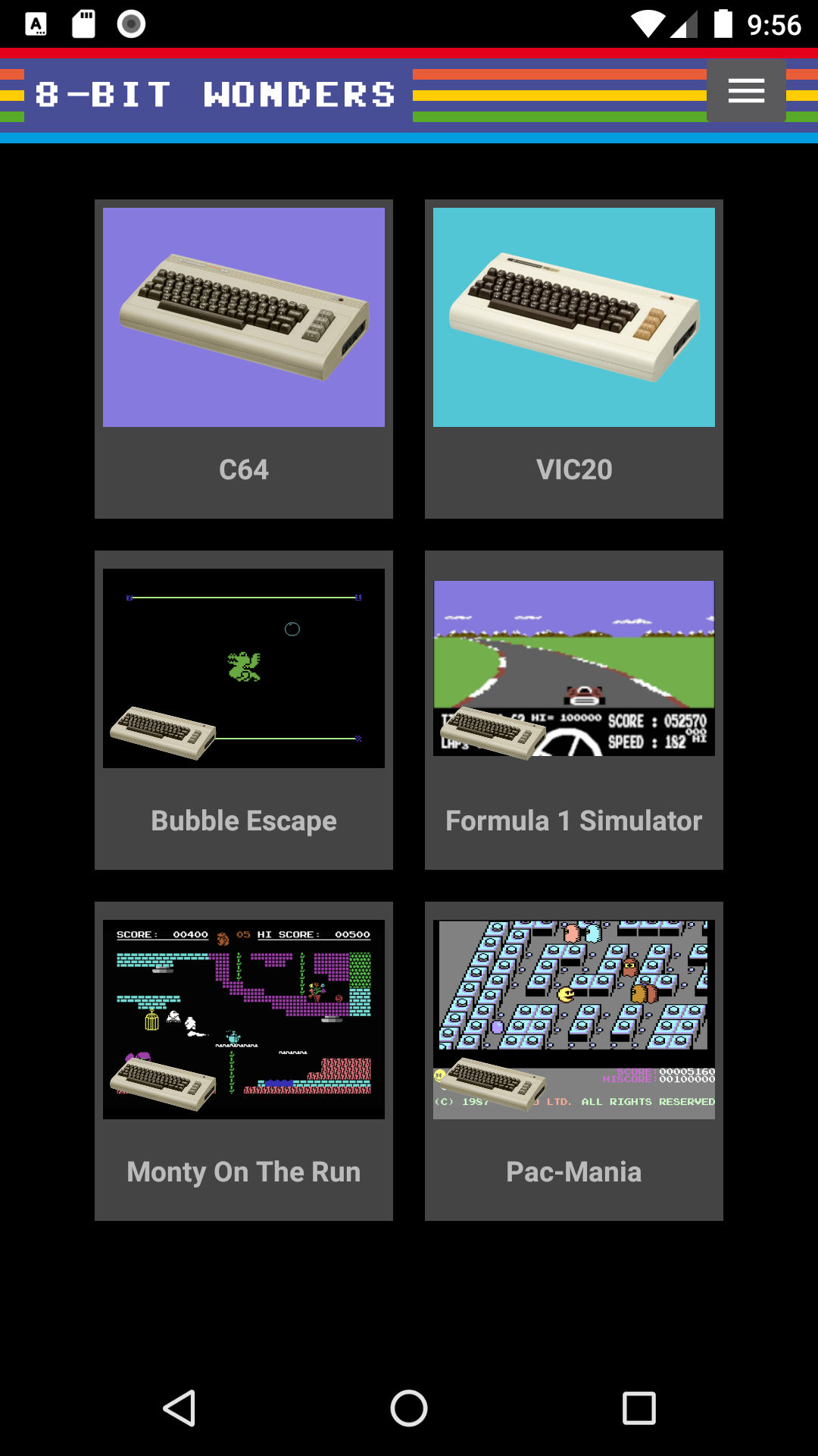 Screenshot of 8-Bit Wonders