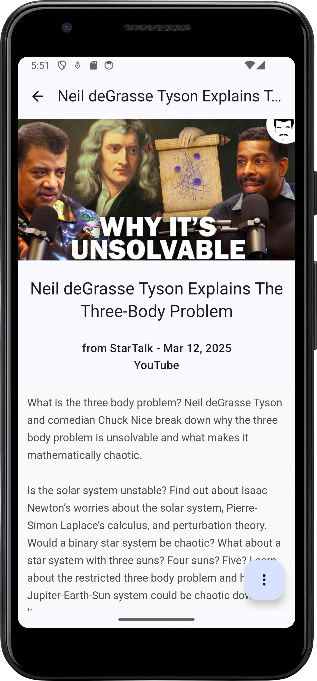 Screenshot of Readeck App