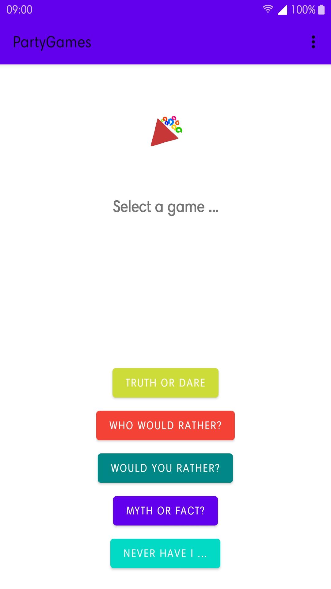 Screenshot of PartyGames