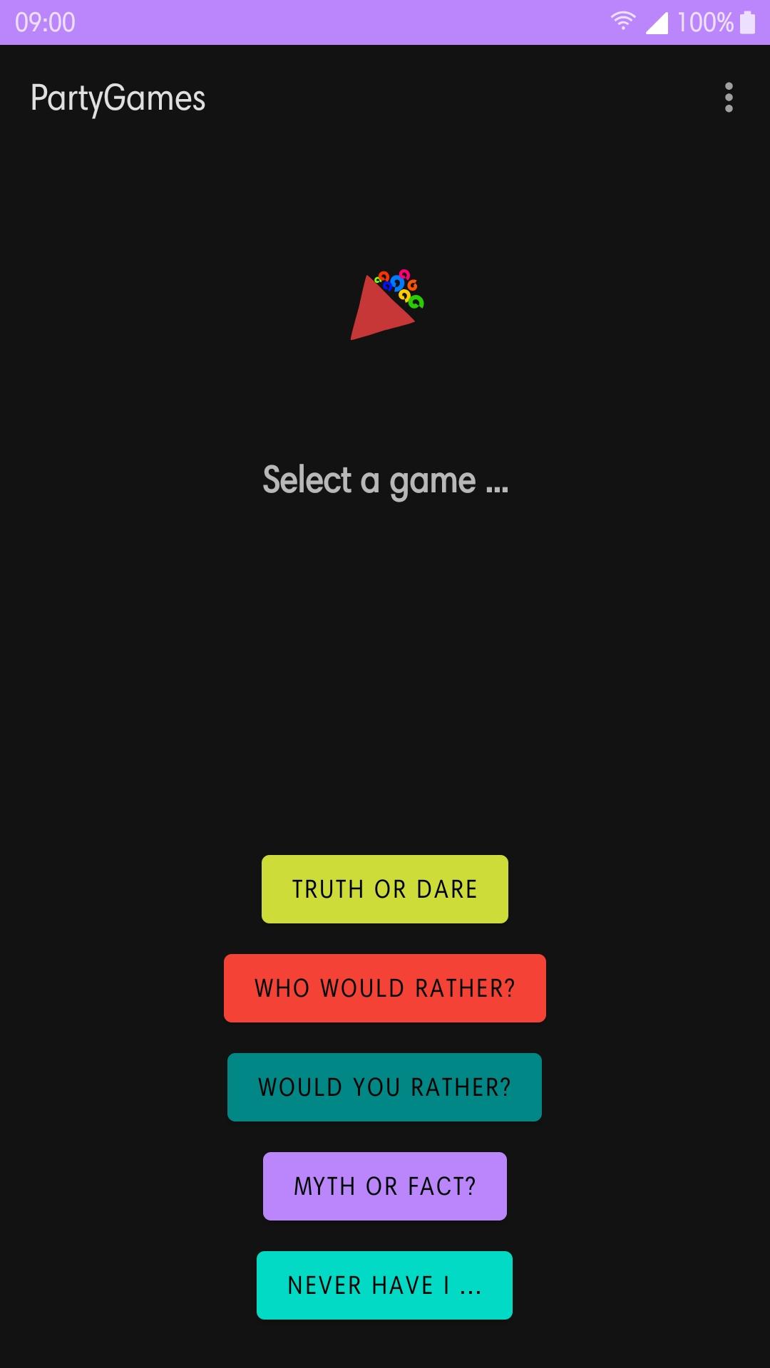 Screenshot of PartyGames