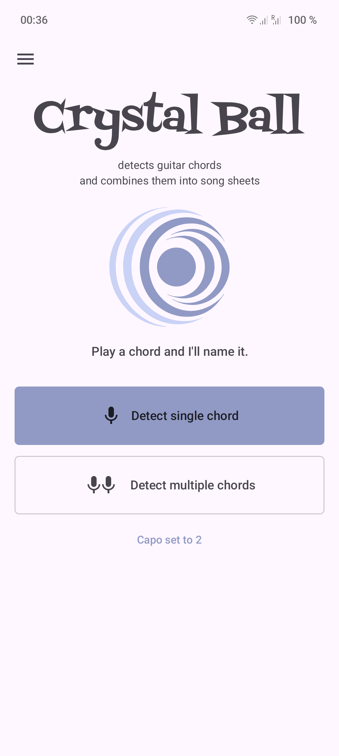 Screenshot of Crystal Ball