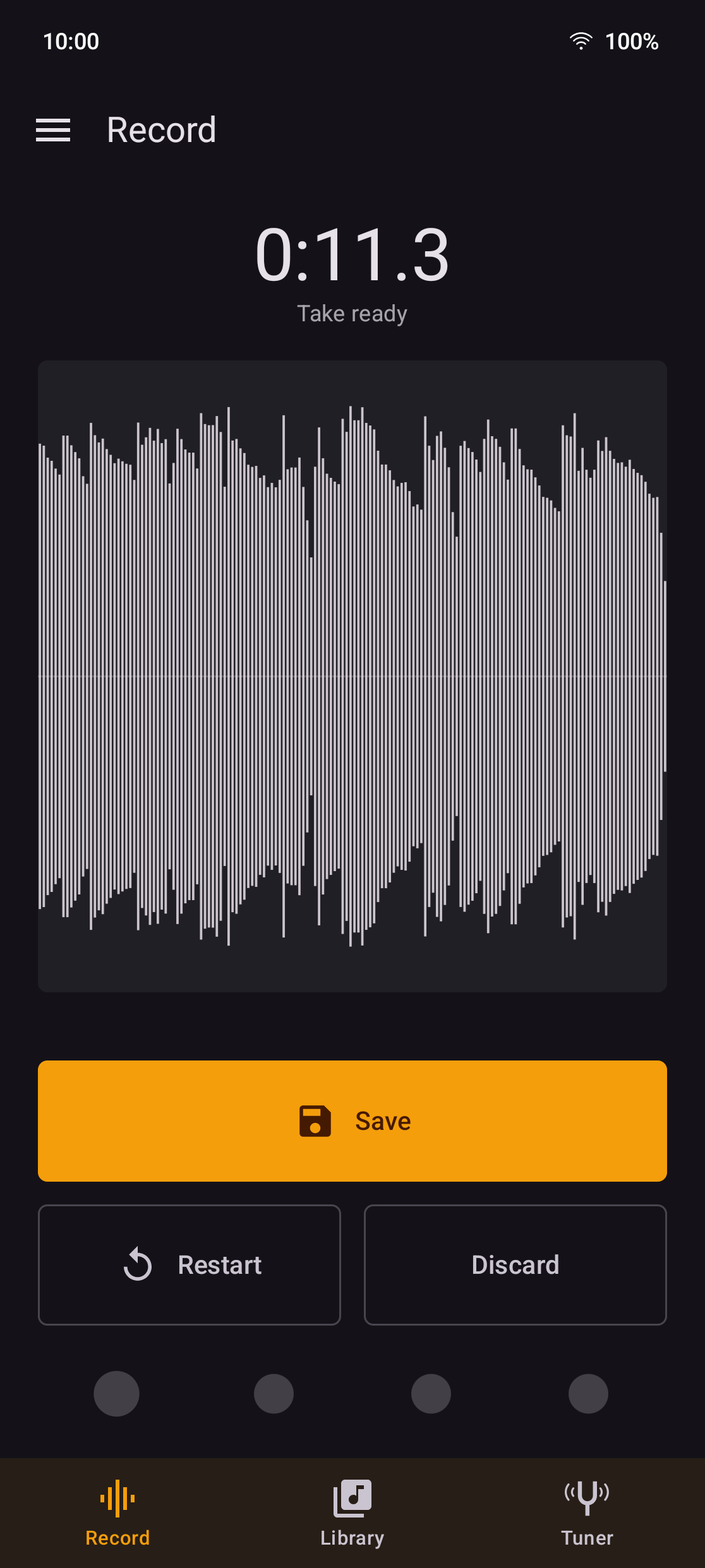 Screenshot of Title Track
