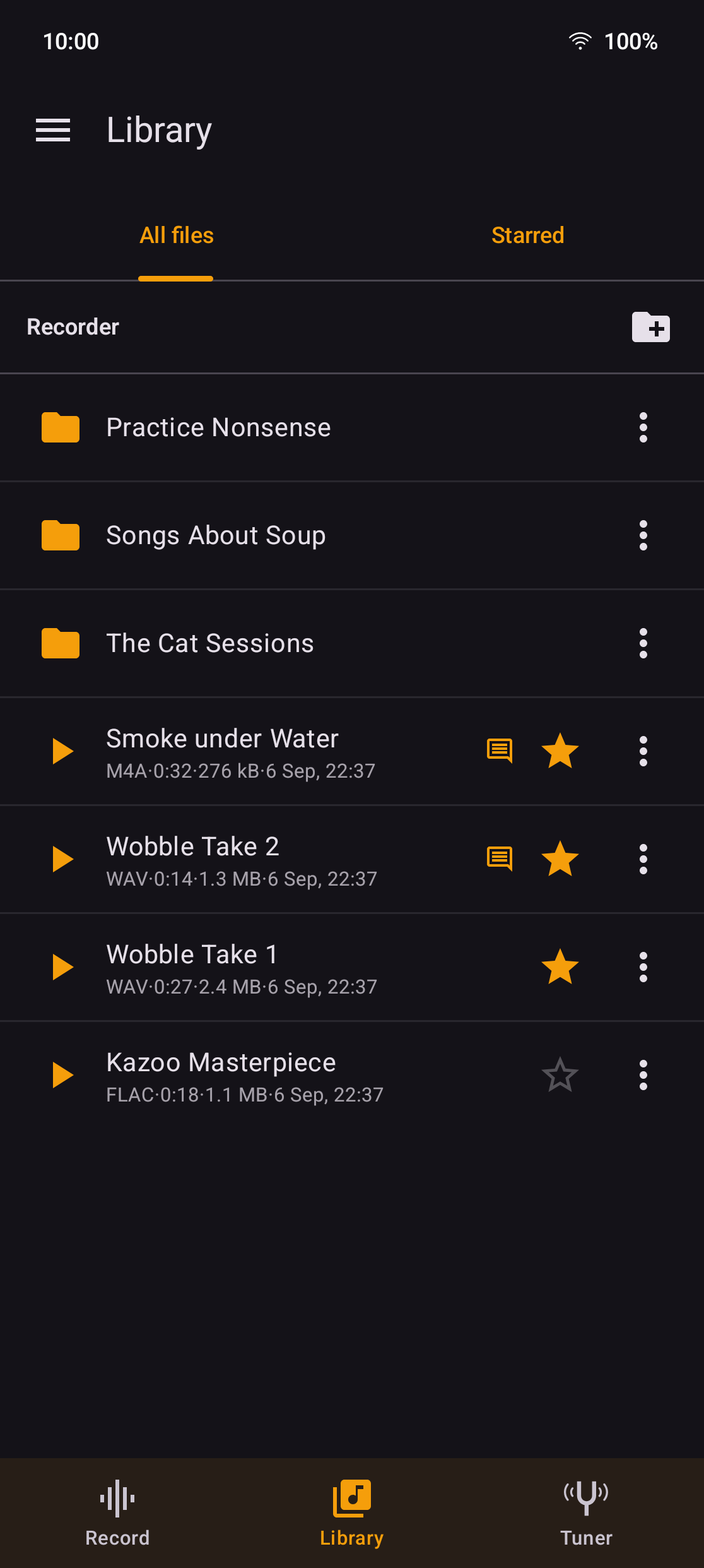 Screenshot of Title Track