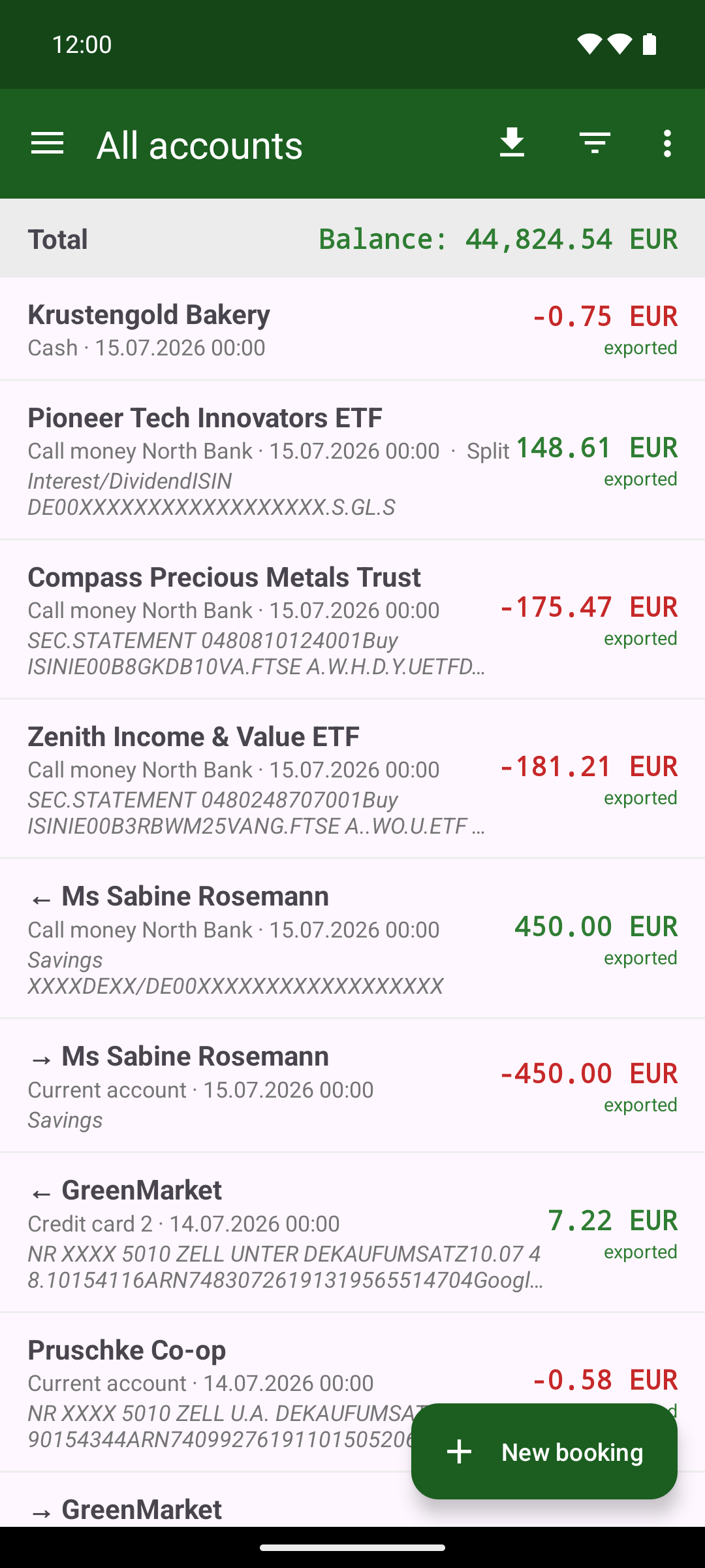 Screenshot of KMySync