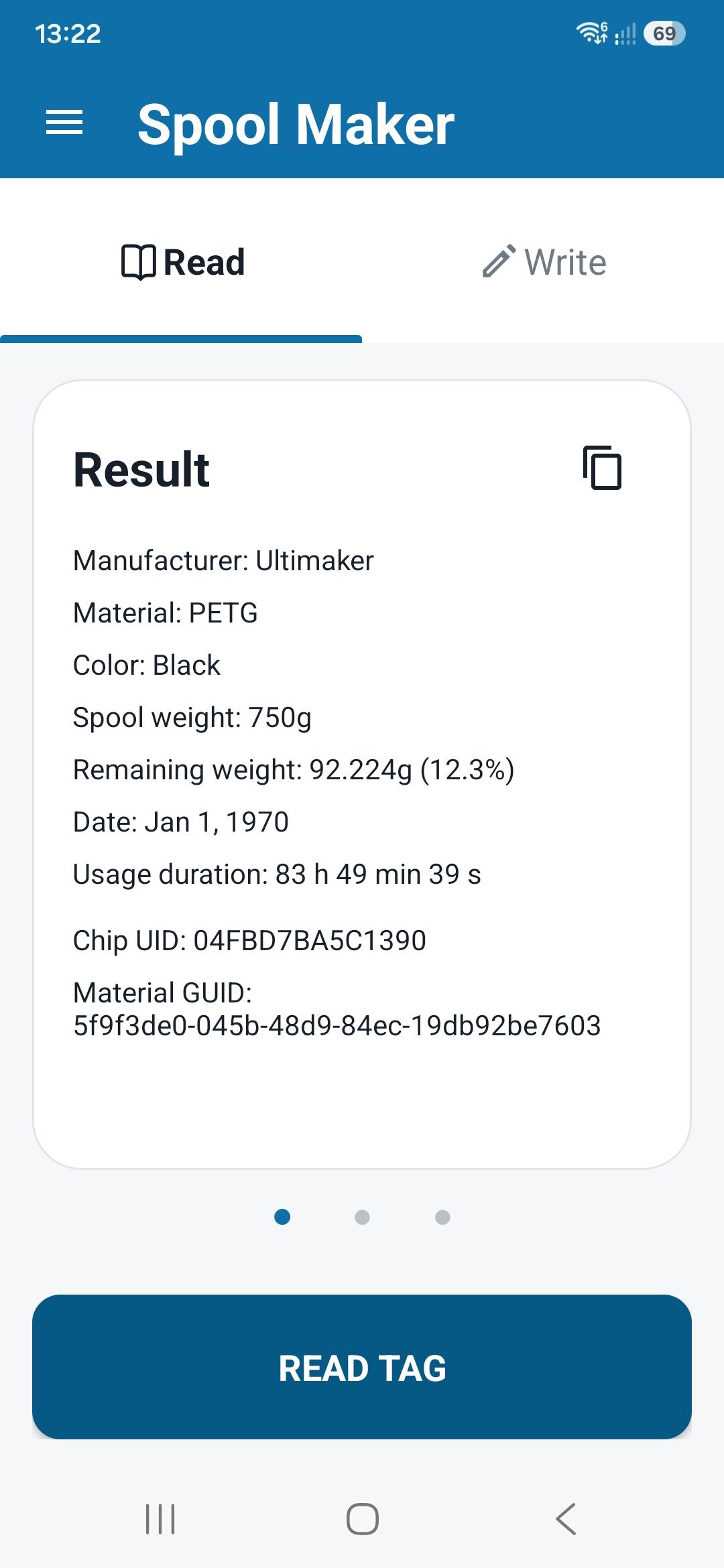 Screenshot of Spool Maker