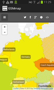 Screenshot of GSMmap