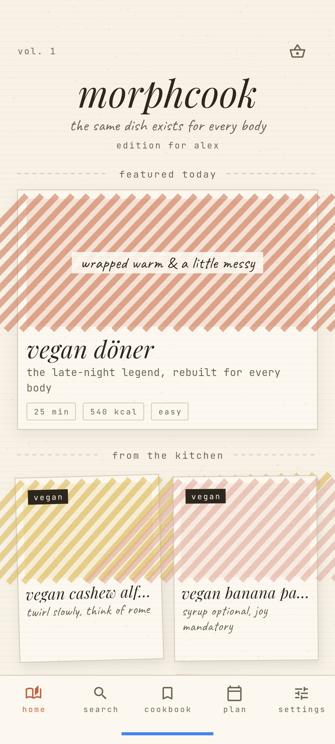 Screenshot of MorphCook