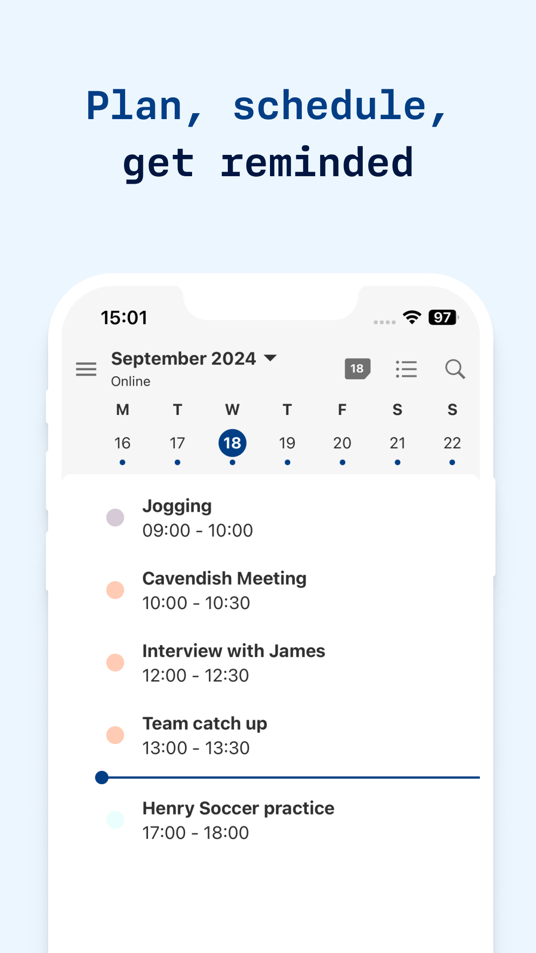 Screenshot of Tuta Calendar