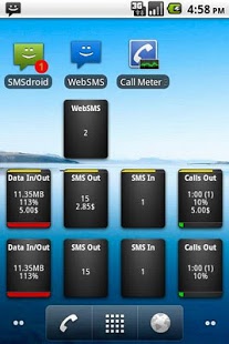 Screenshot of Call Meter 3G