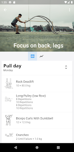 Screenshot of wger Workout Manager