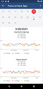 Screenshot of wger Workout Manager