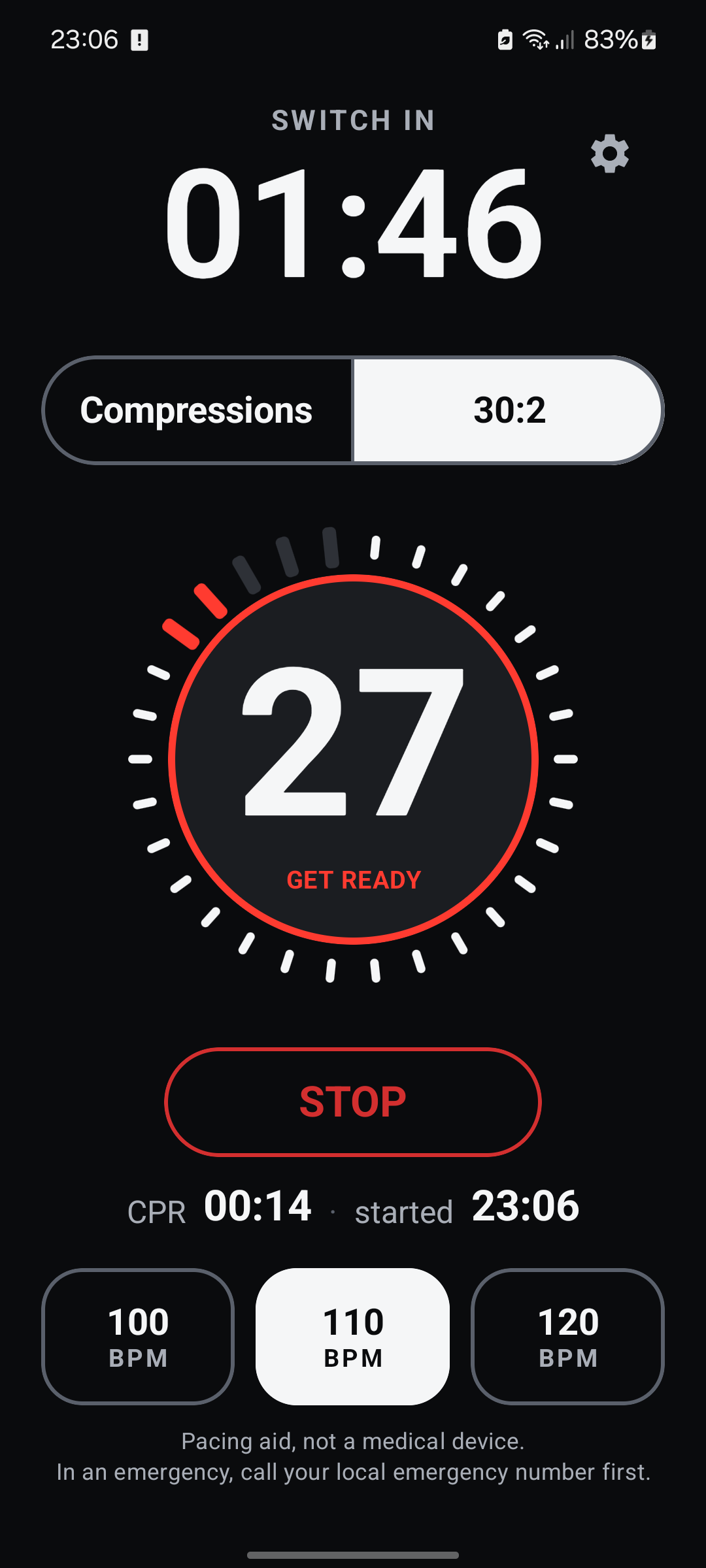 Screenshot of CPR Beat