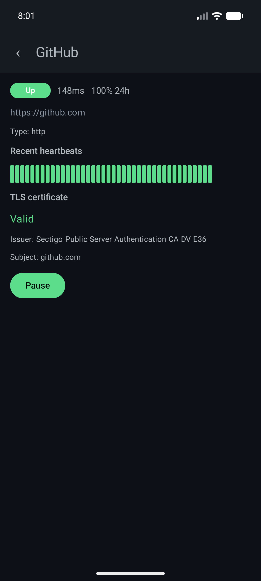 Screenshot of URSA