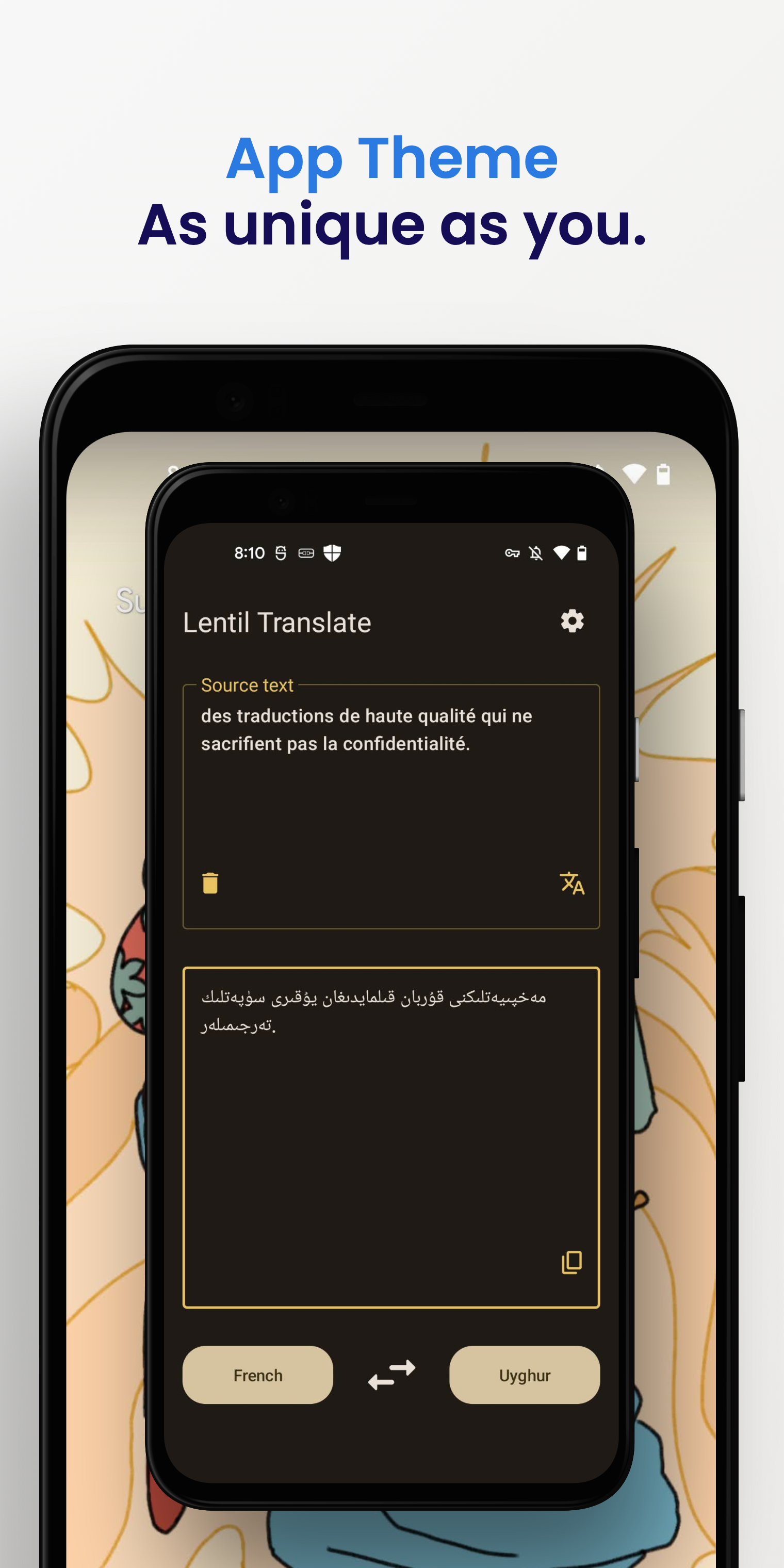 Screenshot of Lentil Translate