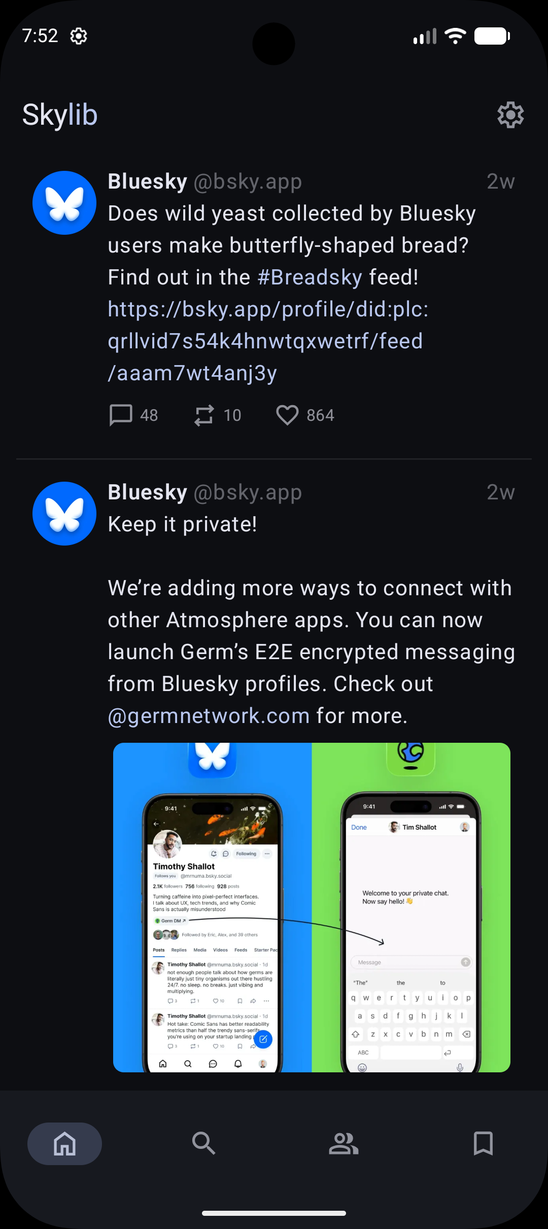 Screenshot of Skylib