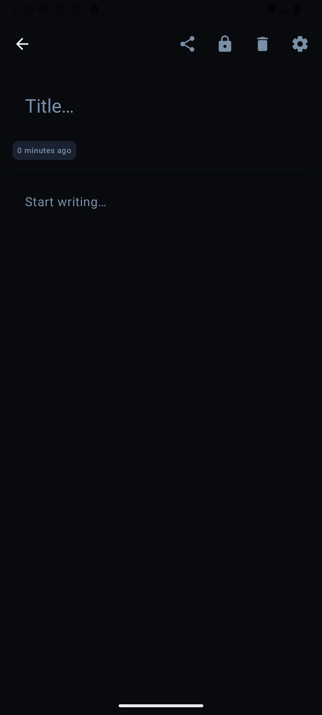 Screenshot of CipherNotes