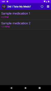 Screenshot of Did I Take My Meds?