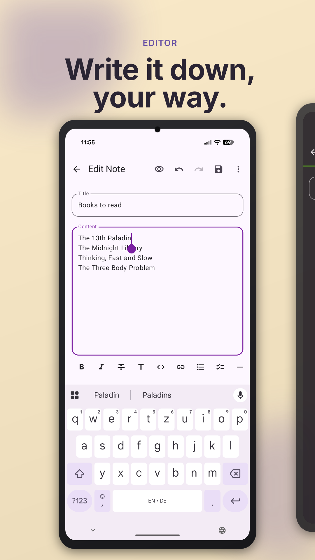 Screenshot of Simple Notes Sync