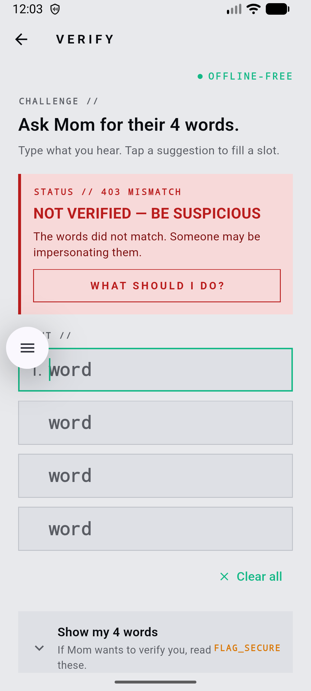 Screenshot of Signet
