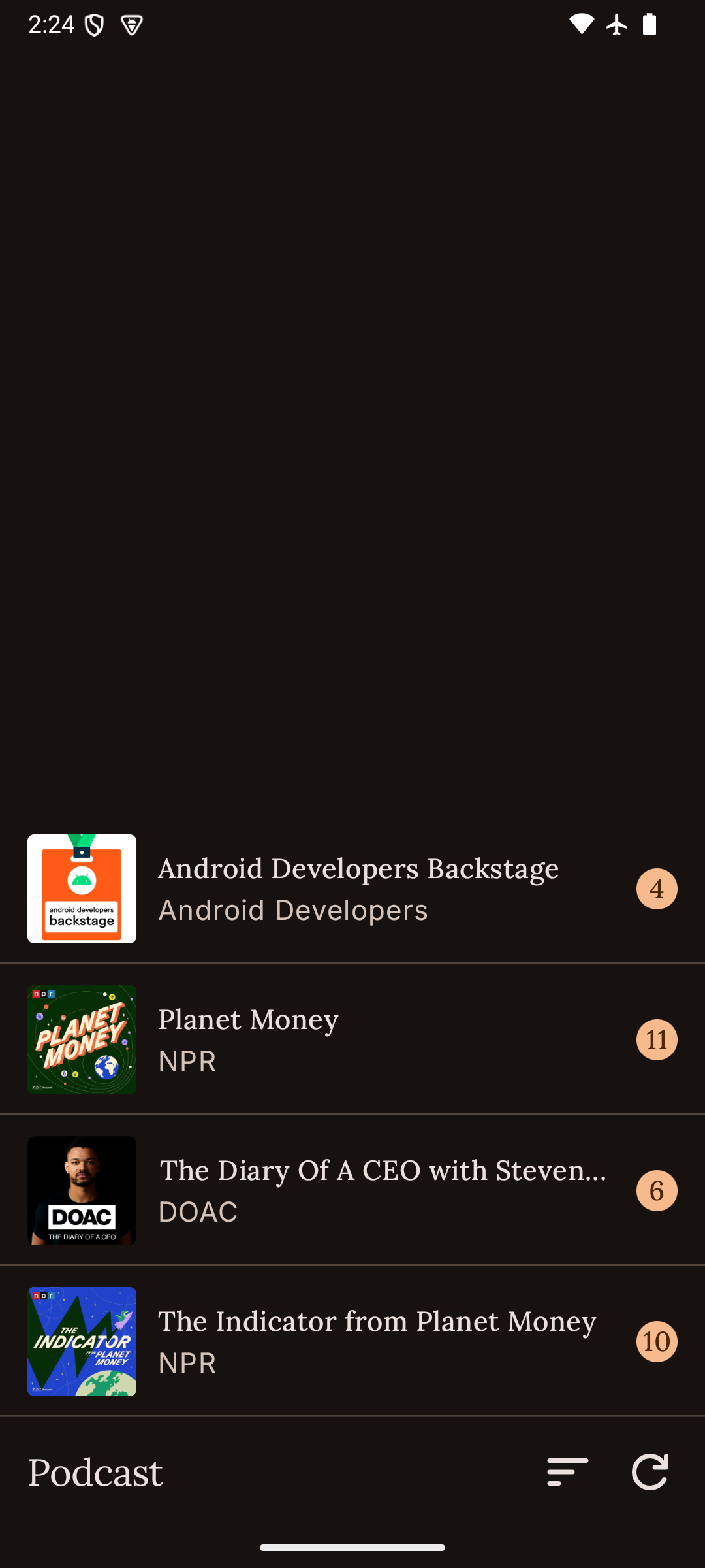 Screenshot of ShelfDroid