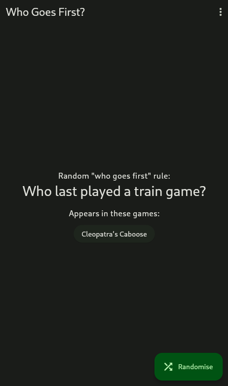 Screenshot of Who Goes First?