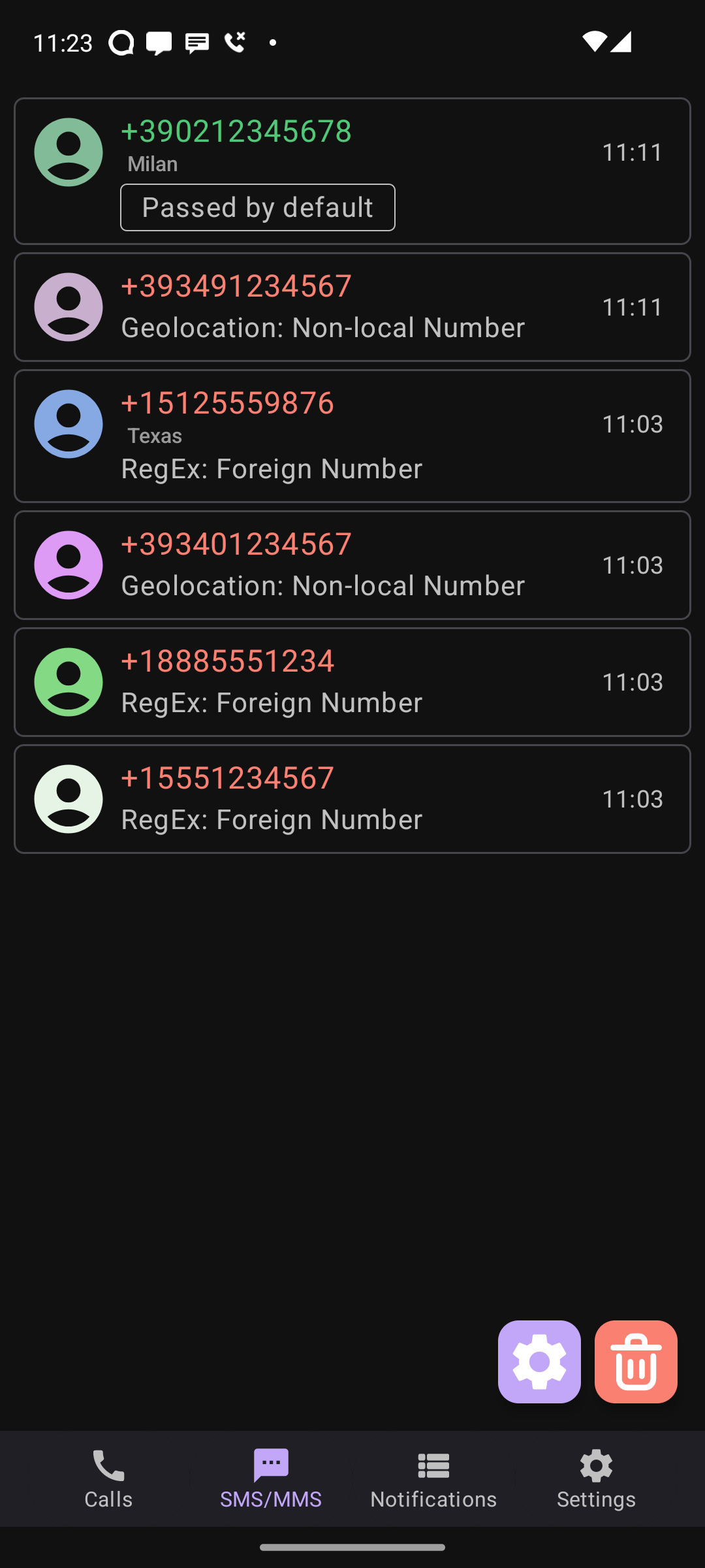 Screenshot of SpamBlocker Extended (Call/SMS/Notification)