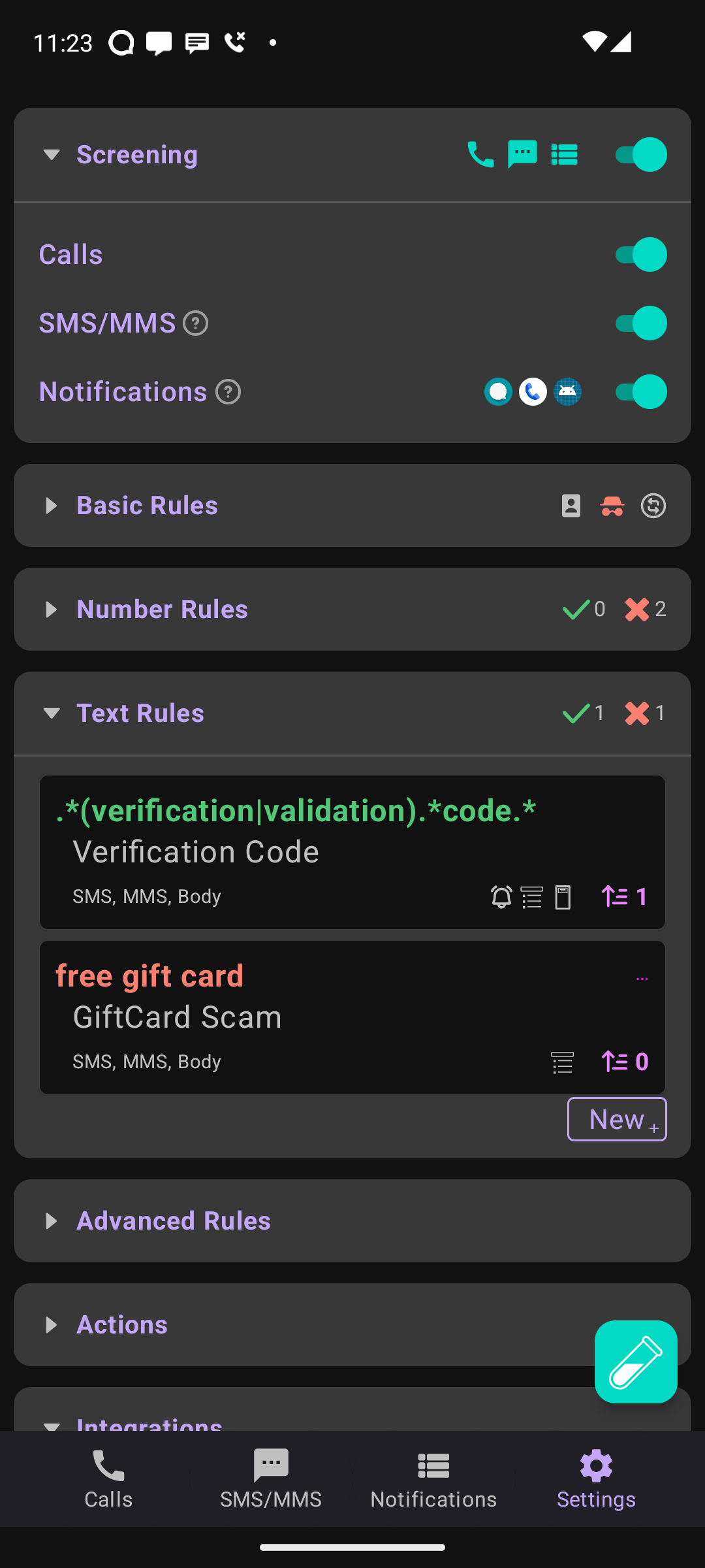 Screenshot of SpamBlocker Extended (Call/SMS/Notification)
