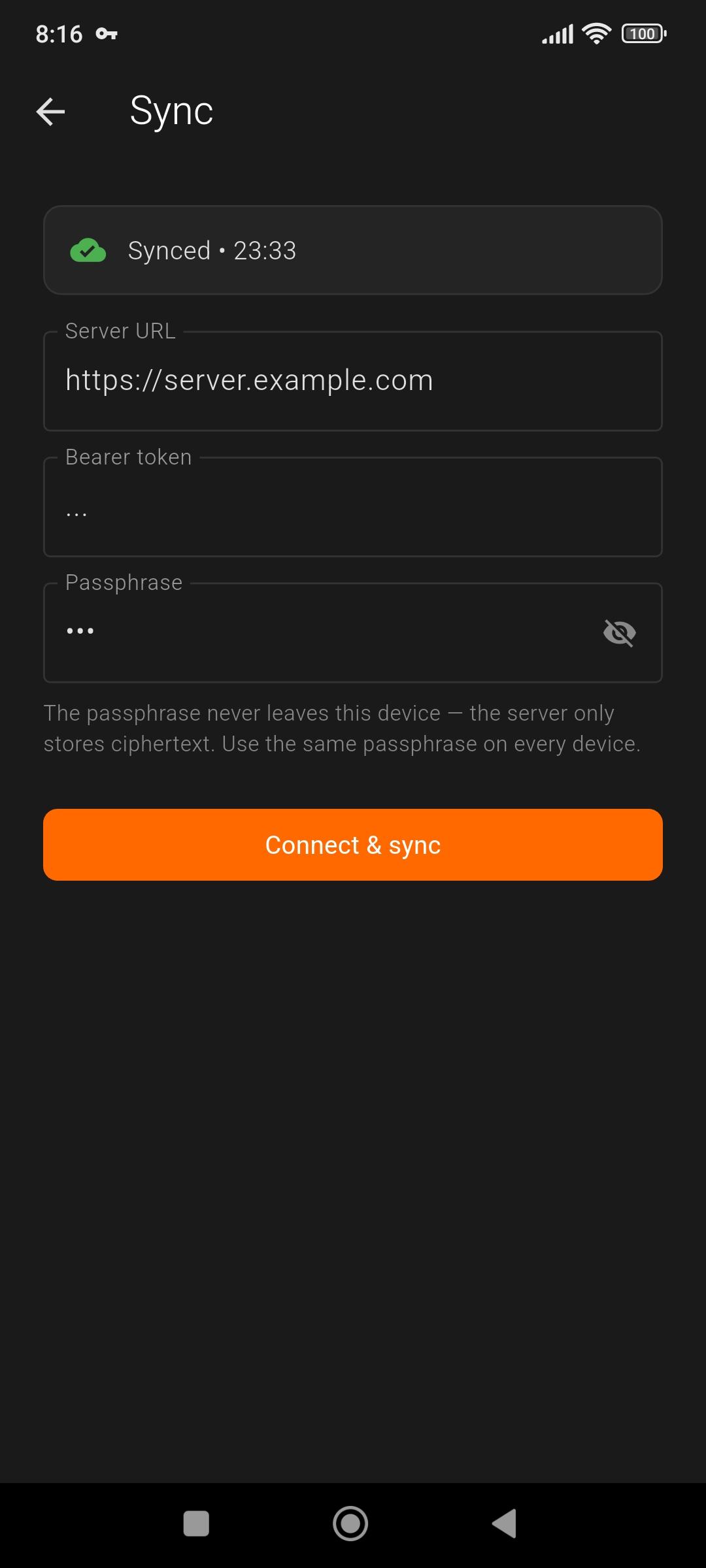 Screenshot of LibreNotes