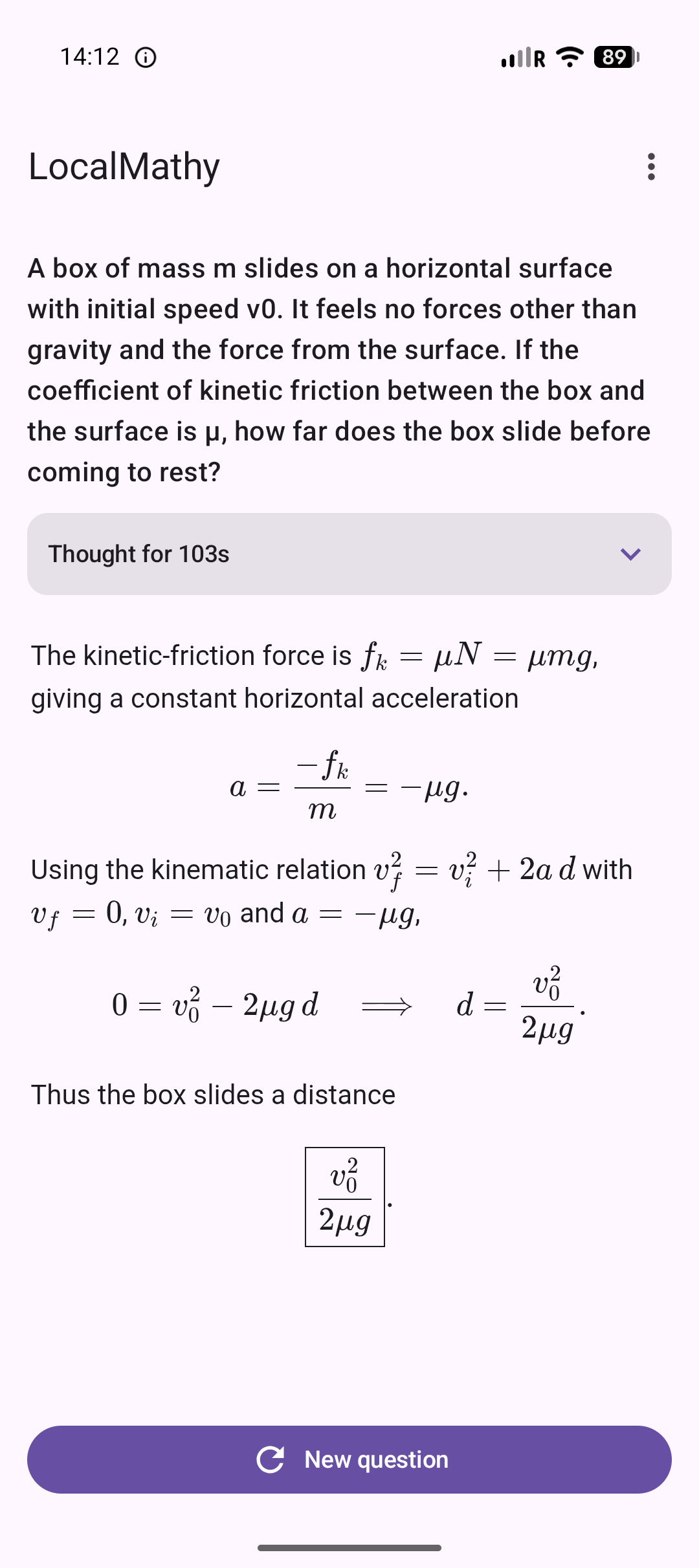 Screenshot of LocalMathy