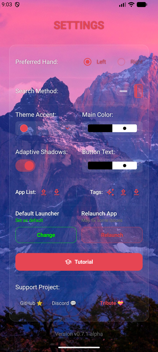 Screenshot of Cyclauncher