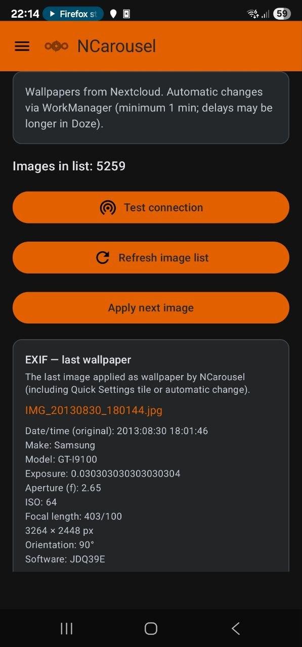 Screenshot of NCarousel