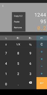 Screenshot of RPNcalc