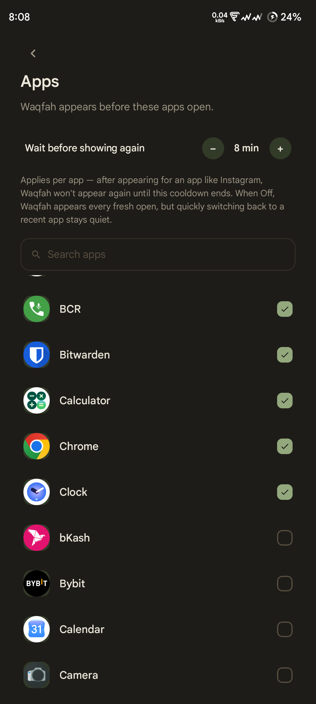 Screenshot of Waqfah