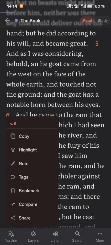 Screenshot of StudyBible