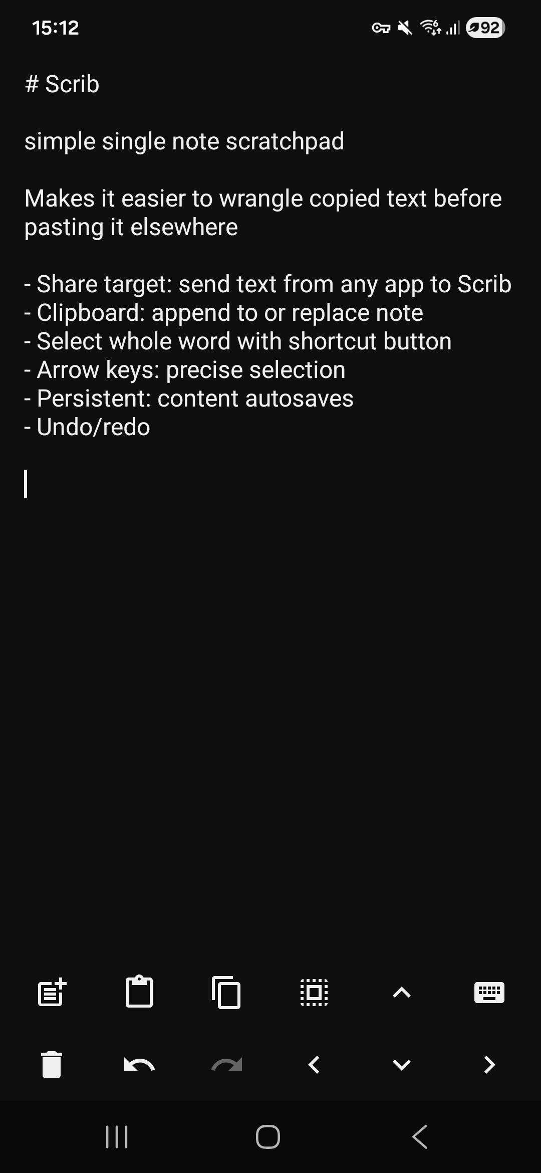 Screenshot of Scrib