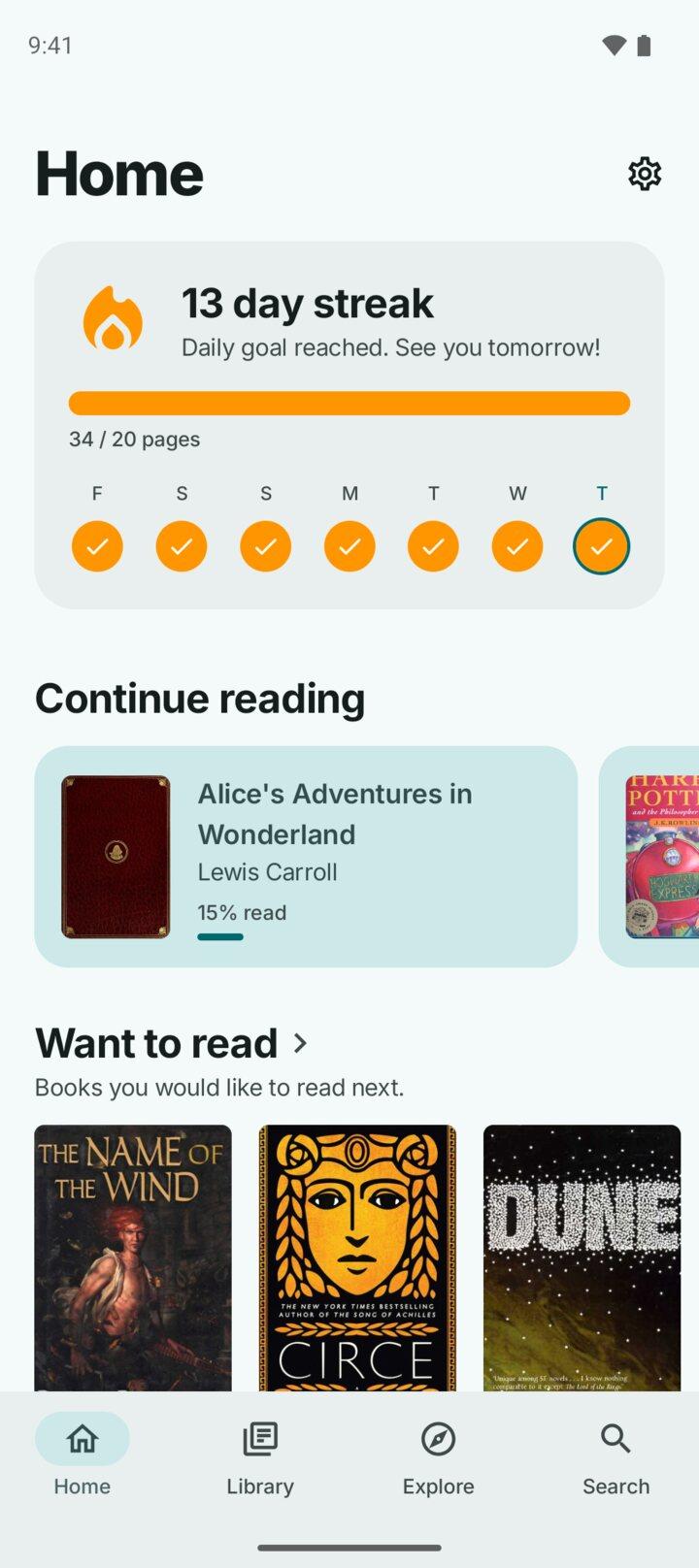 Screenshot of Shelf